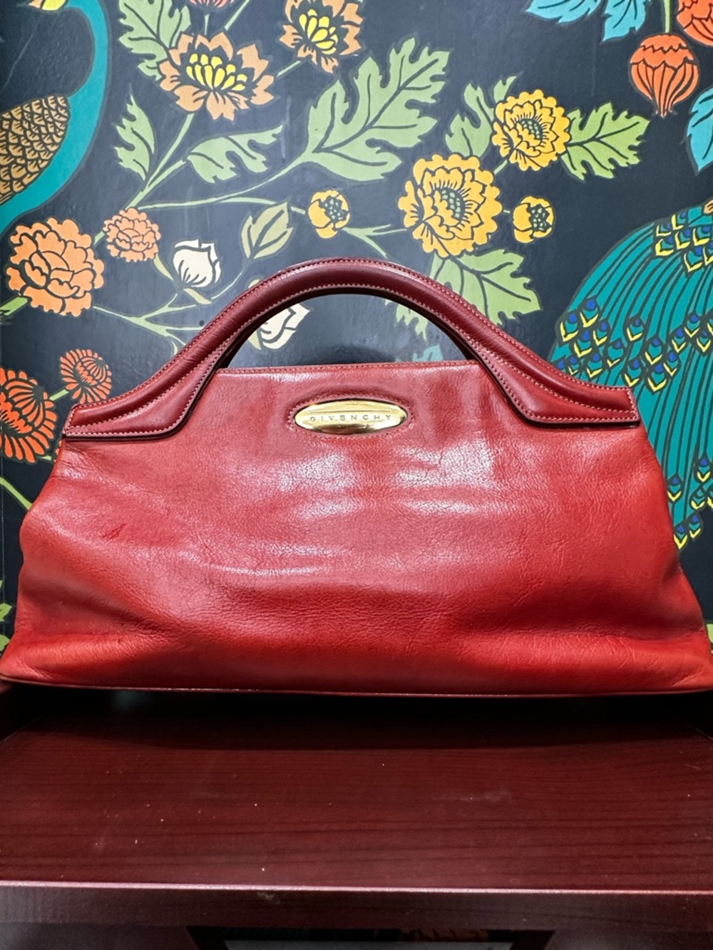 Givenchy SACS Cognac Brown Leather Top Handle Bag - Picture 4 of 13